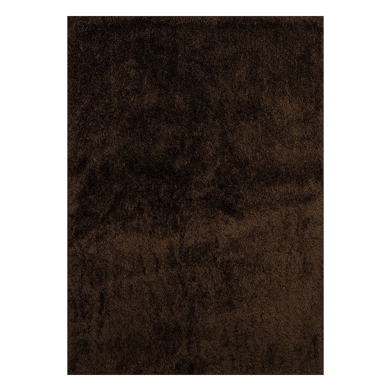 United Weavers Bliss Lurleen Solid Shag Rug, Brown, 8X10.5 Ft