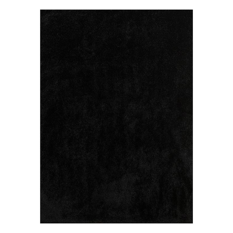 United Weavers Bliss Catalina Solid Shag Rug, Black, 5X7 Ft