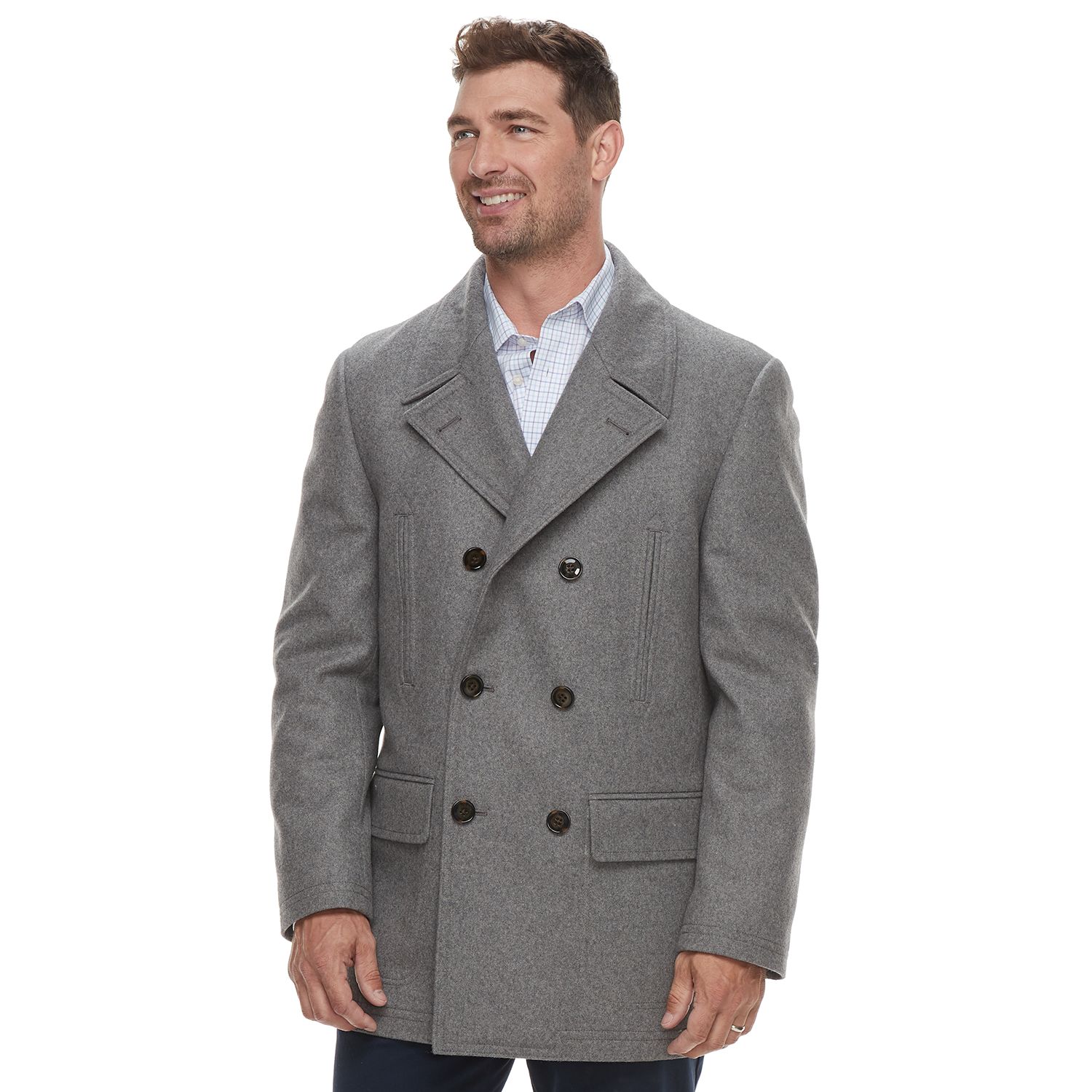 kohls mens pea coat