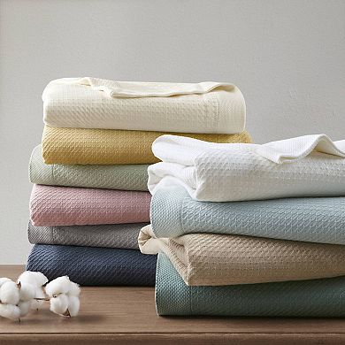 Madison Park Egyptian Cotton Breathable Weave Blanket