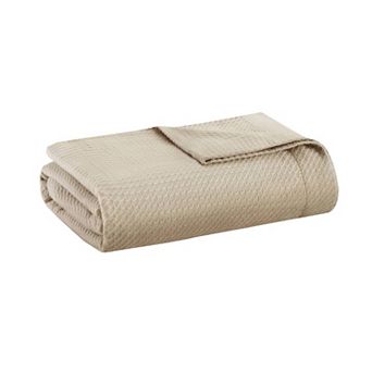 Madison Park Egyptian Cotton Breathable Weave Bed Blanket