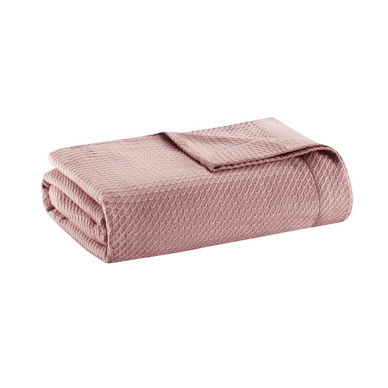 17585152 Madison Park Egyptian Cotton Blanket, Pink, Full/Q sku 17585152