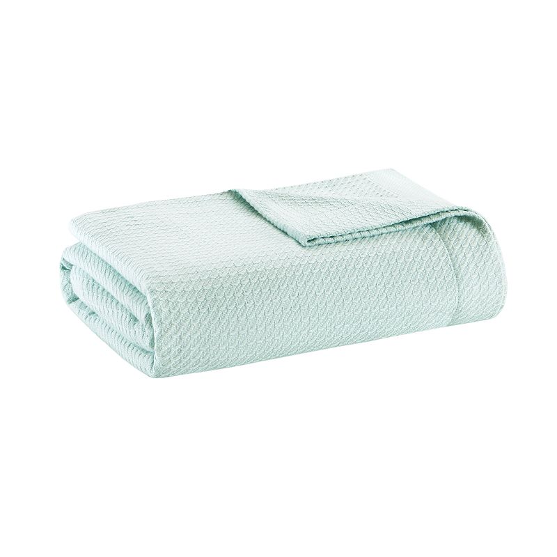 Madison Park Egyptian Cotton Blanket, Med Green, Twin