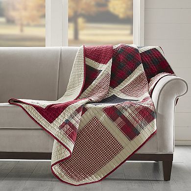 Madison Park Woolrich Oversized Cotton Quilted Throw