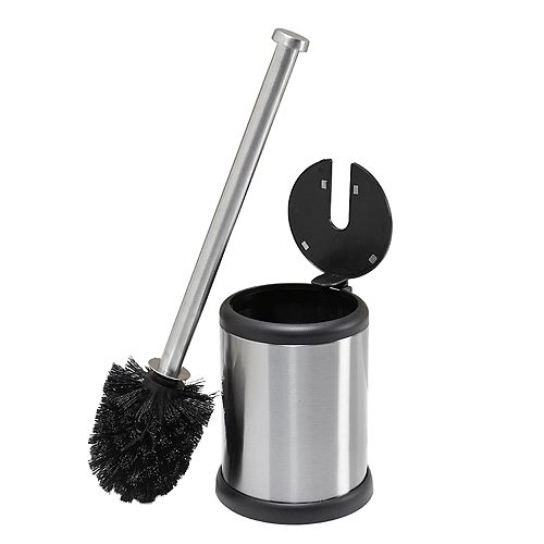 Bath Bliss Self Closing Lid Toilet Brush & Holder
