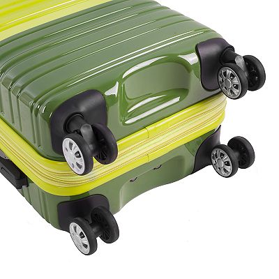 Rockland Two-Tone 2-Piece Hardside Spinner Luggage Set