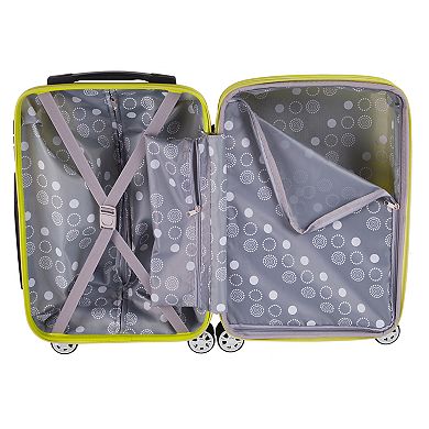 Rockland Two-Tone 2-Piece Hardside Spinner Luggage Set