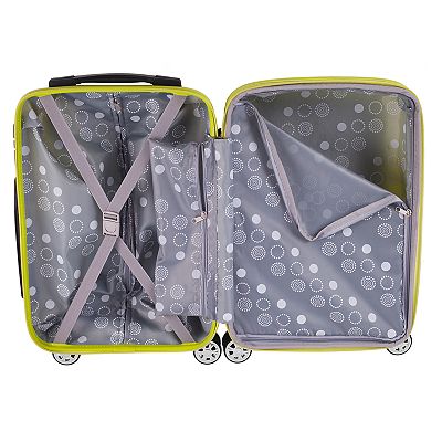 Rockland Two-Tone 2-Piece Hardside Spinner Luggage Set