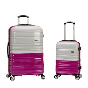 Rockland Two-Tone 2 pc Hardside Spinner Luggage Set