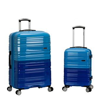 Rockland Two-Tone 2 pc Hardside Spinner Luggage Set
