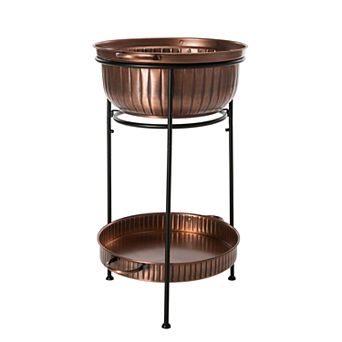 Safavieh Naka Indoor / Outdoor Beverage Tub & Stand 3 pc Set