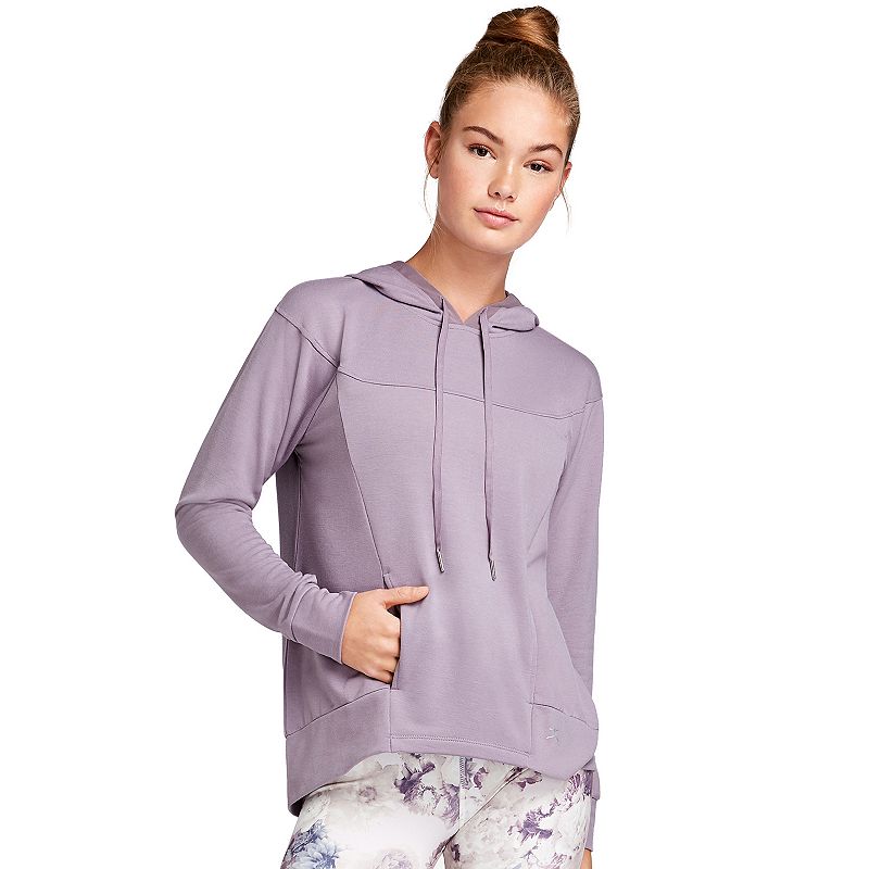 UPC 043475672044 product image for Women's Danskin Long Sleeve Hoodie, Size: Medium, Grey | upcitemdb.com