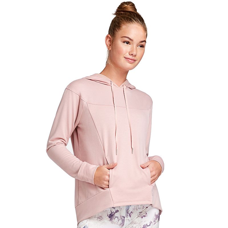 UPC 043475660287 product image for Women's Danskin Long Sleeve Hoodie, Size: Medium, Pale Mauve | upcitemdb.com