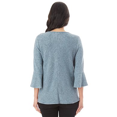 Women's Apt. 9® Soft Mitered Bell Sleeve Top