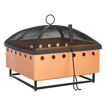 Safavieh Wyatt Square Outdoor Fire Pit