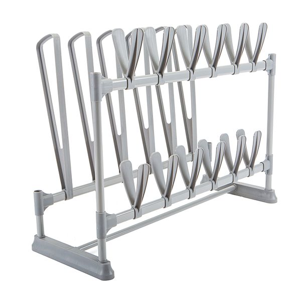 Simplify Standing 9 Pair Shoe Boot Rack Organizer