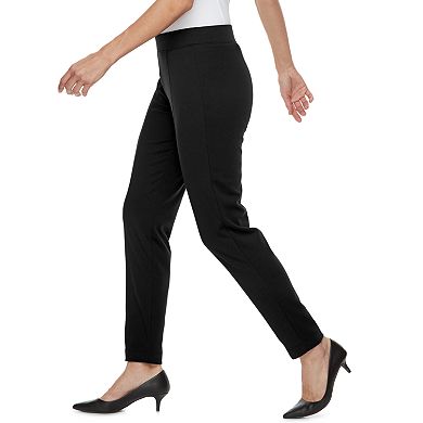 Women's Croft & Barrow® Easy Care Straight-Leg Ponte Pants
