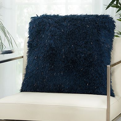 Mina Victory Yarn Shimmer Shag II Throw Pillow