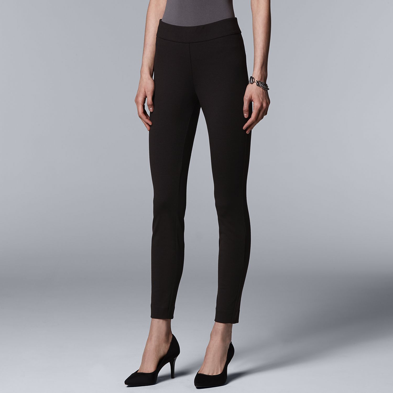 vera wang skinny mid rise pants