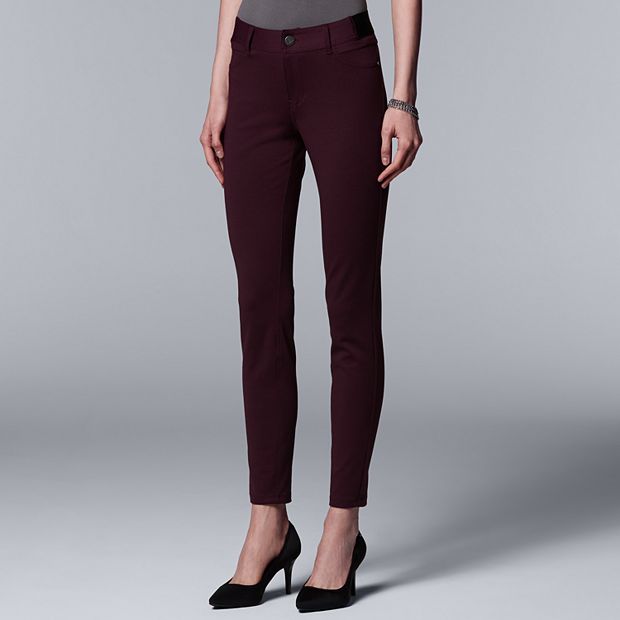 Women's Simply Vera Vera Wang Ponte Skinny Pants