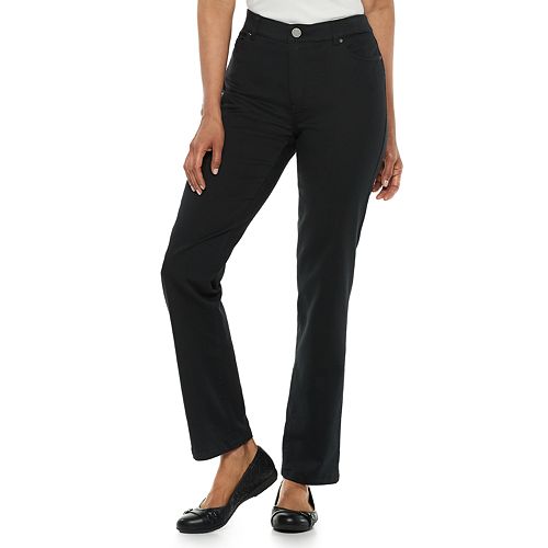 Women's Croft & Barrow® Effortless Stretch StraightLeg Pants