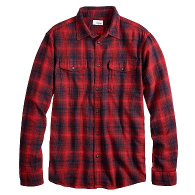 Men's Sonoma Goods For Life® Modern-Fit Plaid Flannel Button-Down Shirt