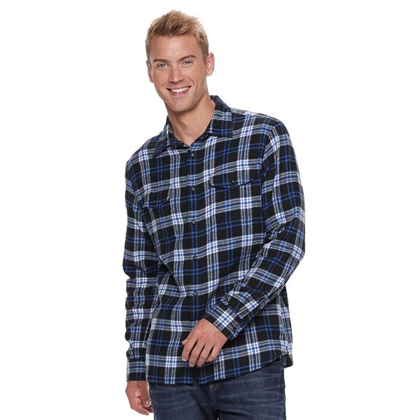 Men's Sonoma Goods For Life® Modern-Fit Plaid Flannel Button-Down Shirt