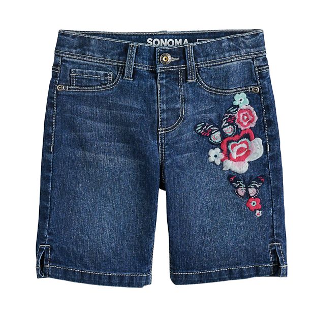 Kohls girls jean on sale shorts