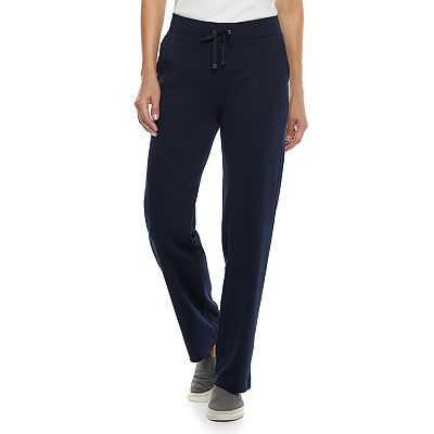 フィットネスボトムス BARROW Women Straight Pants F4BKJUFP136 110 Black Women's Croft & Barrow® Effortless Stretch Pull-On Straight
