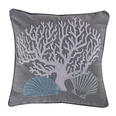 Siesta Key Coral Throw Pillow