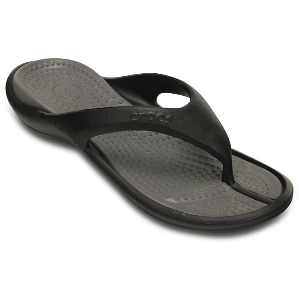 crocs Athens Flip Flop Black/Smoke Relaxed Size Men's 6/Women's 8 