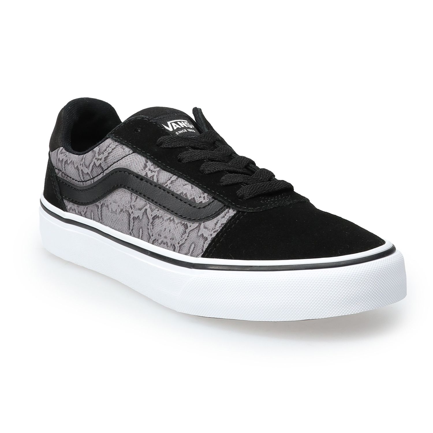 kohls black slip on vans
