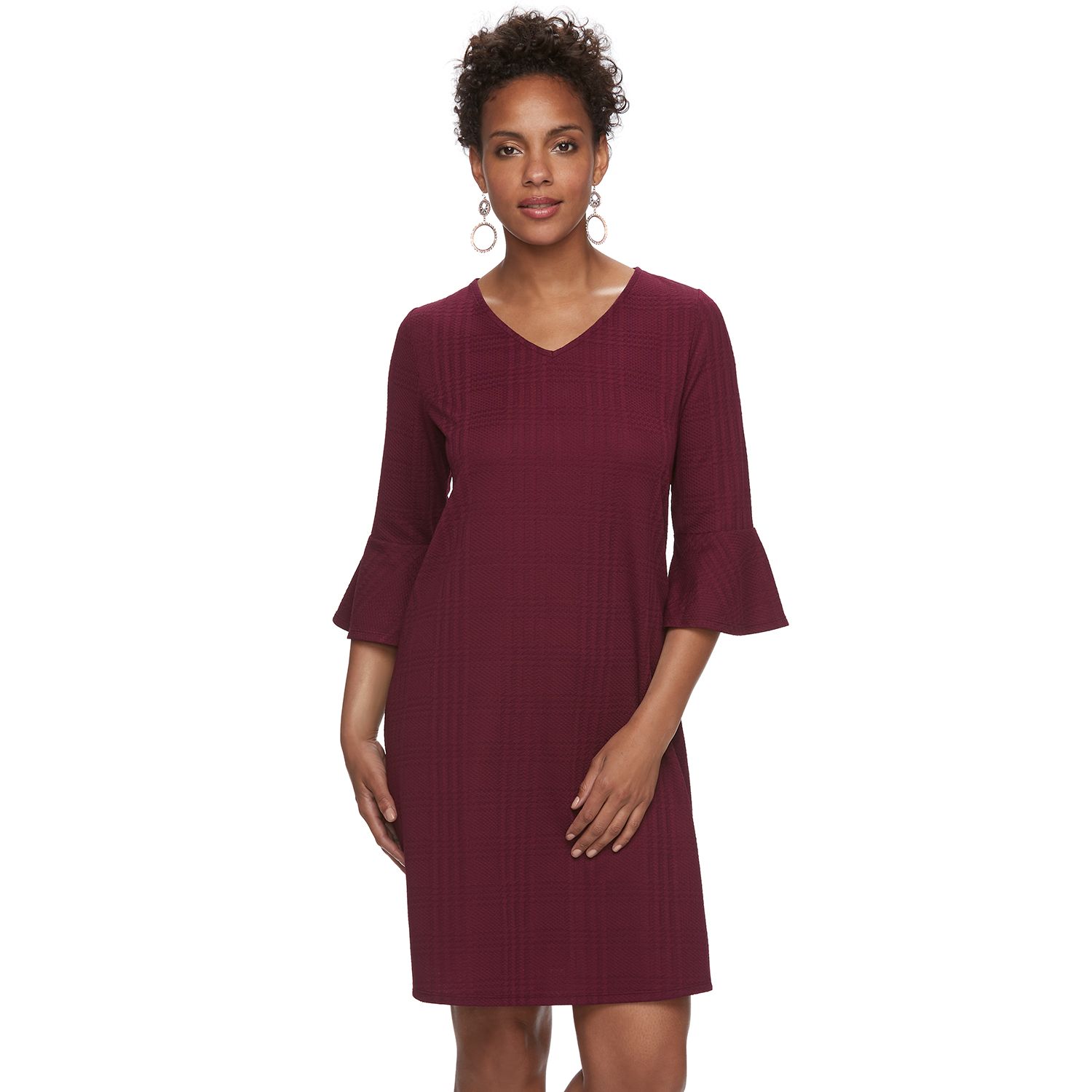 kohls bell sleeve dress