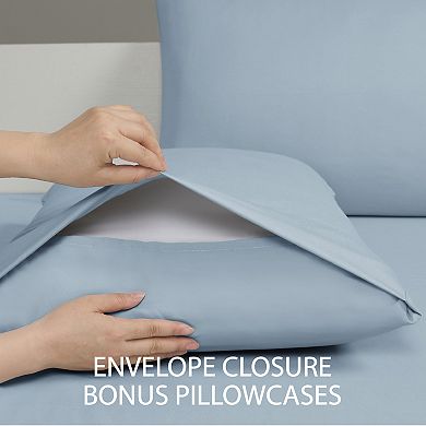 Swift Home Ultra Soft Wrinkle Free Easy Care Brushed Microfiber Sheet Set with Extra Pillowcases