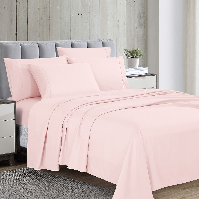 Swift Home Ultra Soft Easy Care Microfiber Sheet Set, Pink, CKING SET