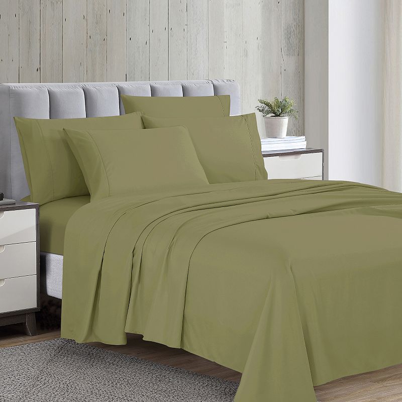 Swift Home Ultra Soft Easy Care Microfiber Sheet Set, Med Green, Twin