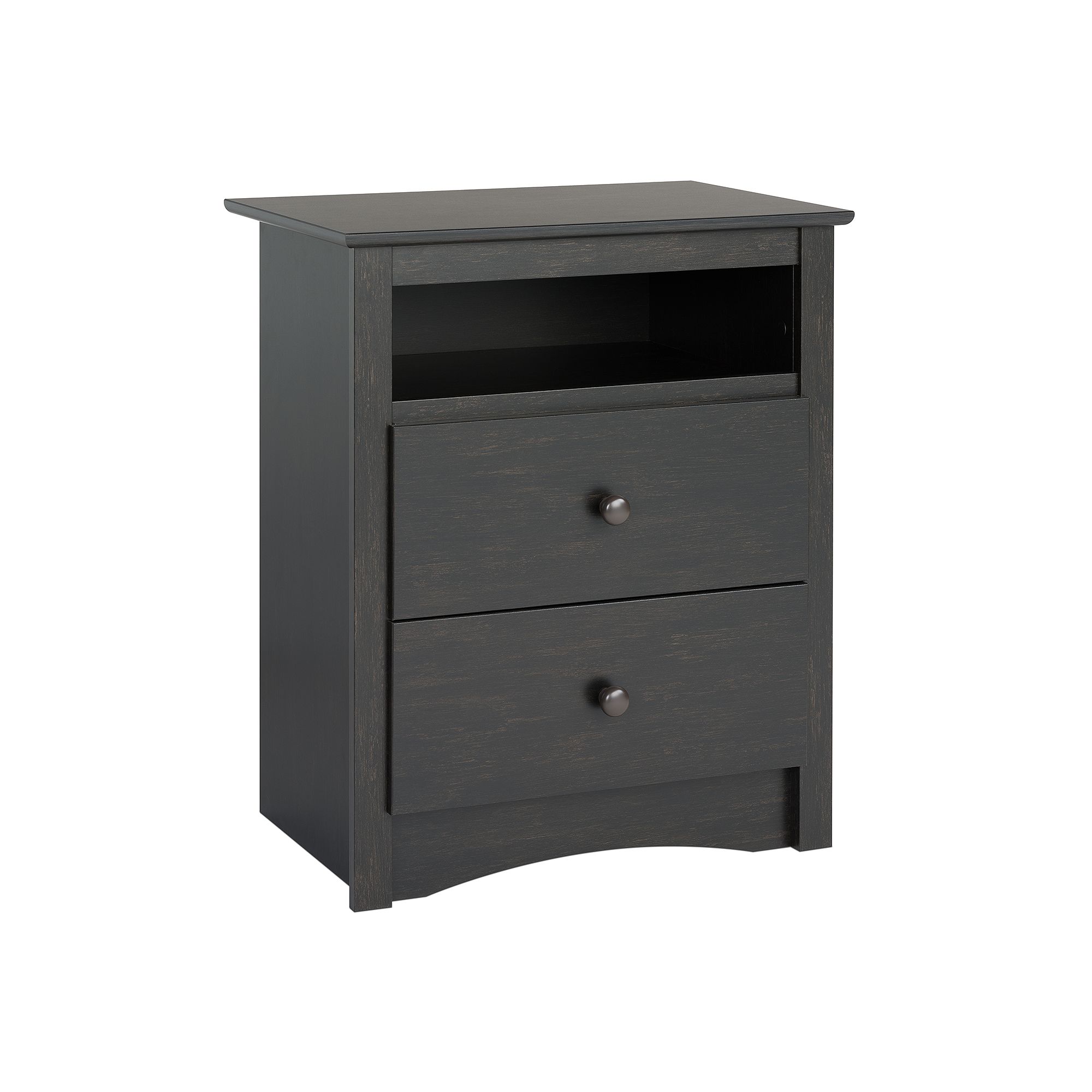 Prepac 2-Drawer Nightstand, Black