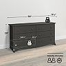 Prepac 6 Drawer Long Dresser