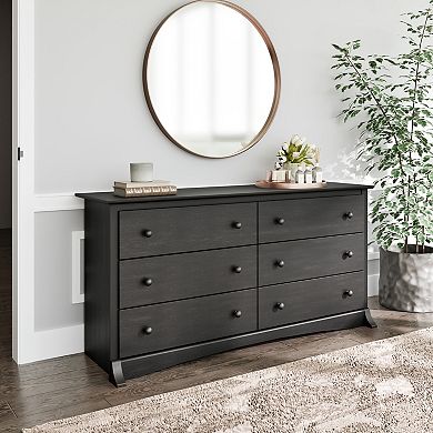Prepac 6-Drawer Long Dresser