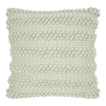 Mina Victory Life Styles Woven Stripes 20 in Square Throw Pillow
