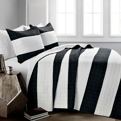 Lush Decor New Berlin Stripe Quilt Set