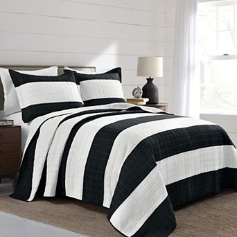 Lush Decor New Berlin Stripe Quilt Set