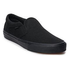 All black slip store on vans womens