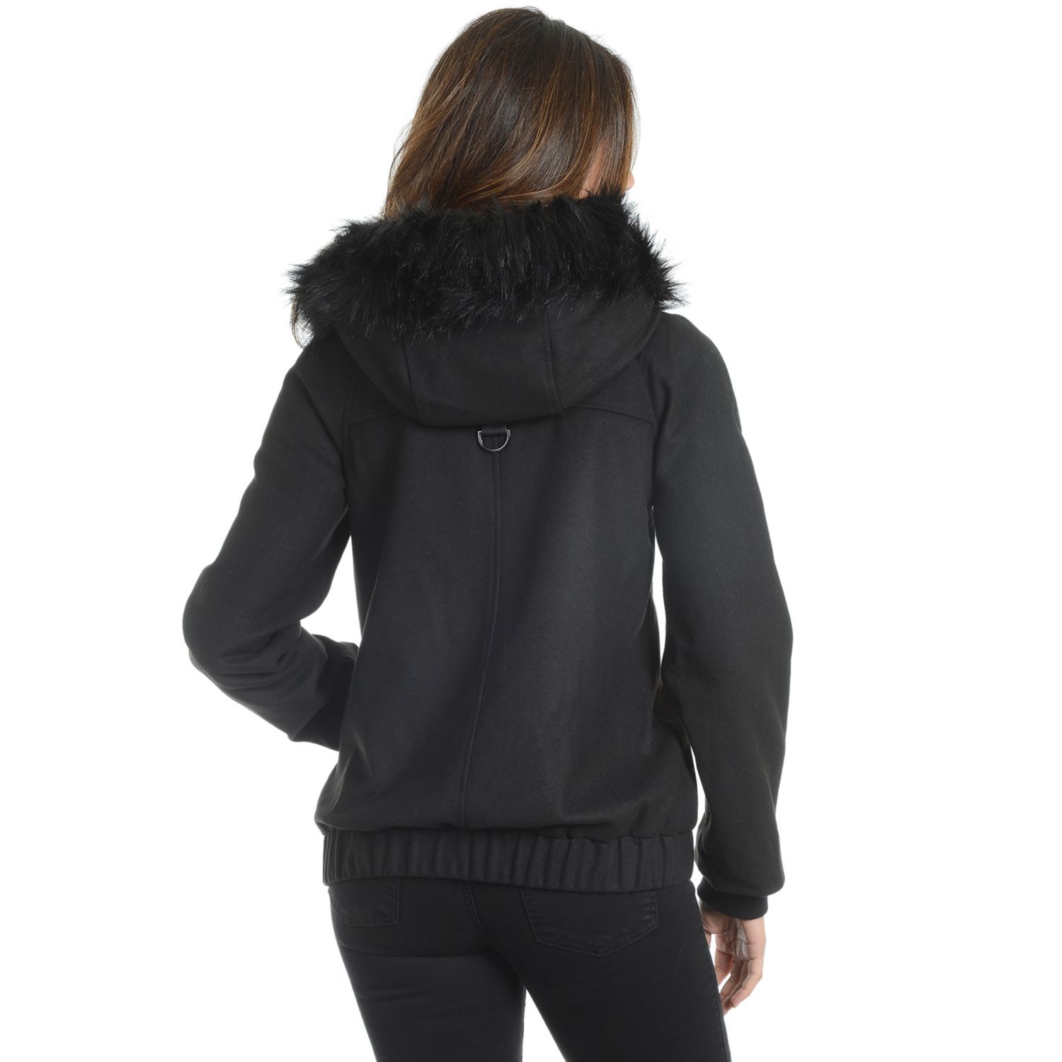 Manteau Pea Coat Fleet Street En Laine 100% Noir - Taille M Femme, Occasion Très Bon état