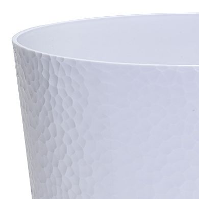 Bath Bliss Hammered Textured Trash Can