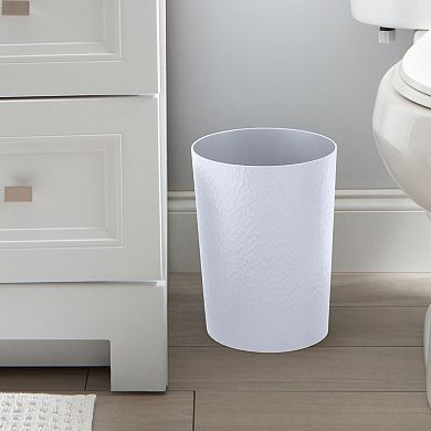 Bath Bliss Hammered Textured Trash Can