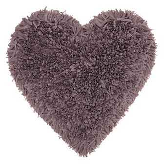 Mina Victory Shag Frame Heart Throw Pillow