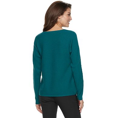 Women's Apt. 9® Ribbed Crewneck Dolman Sweater