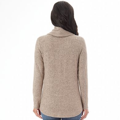 Petite Apt. 9® Fuzzy Cowlneck Sweater