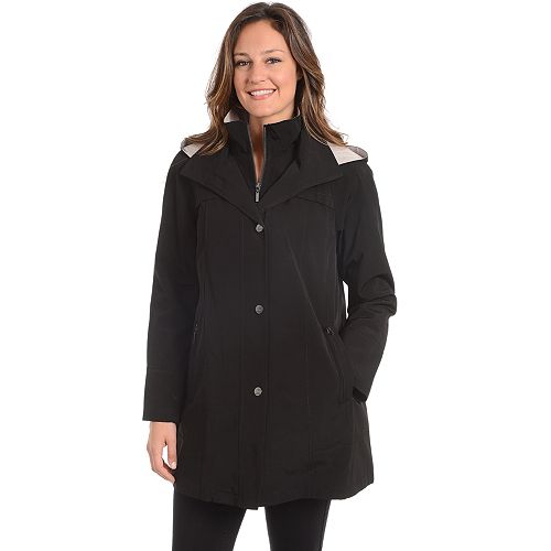 Women's Fleet Street Hooded Faux Silk Jacket